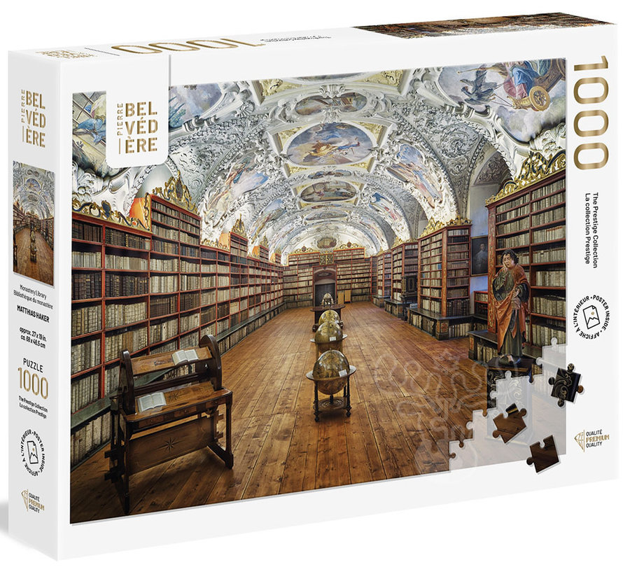 Pierre Belvedere Monastery Library Puzzle 1000pcs