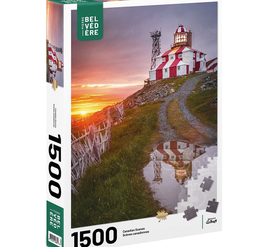FINAL SALE Pierre Belvedere Lawrence: Cape Bonavista Lighthouse Puzzle 1500pcs