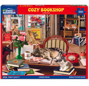 White Mountain White Mountain Cozy Bookshop Puzzle 500pcs