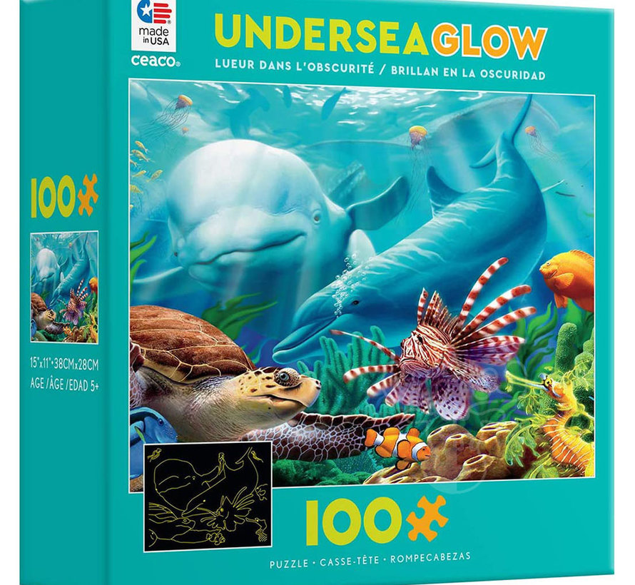 Ceaco Undersea Glow: Seavillians Puzzle 100pcs