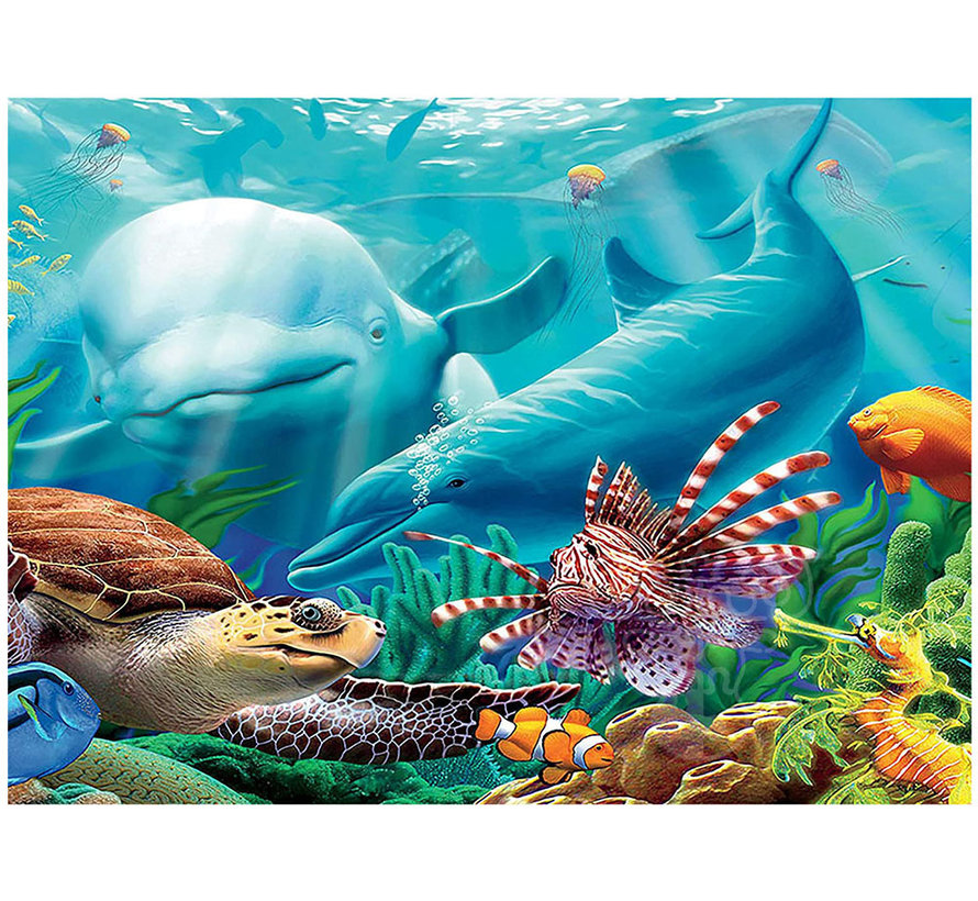 Ceaco Undersea Glow: Seavillians Puzzle 100pcs