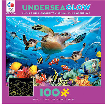 Ceaco Ceaco Undersea Glow: Journey of the Sea Turtle Puzzle 100pcs