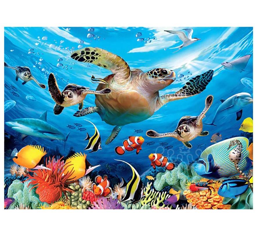 Ceaco Undersea Glow: Journey of the Sea Turtle Puzzle 100pcs