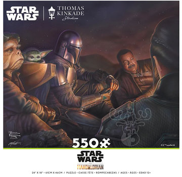 Ceaco Ceaco Thomas Kinkade Star Wars The Mandalorian - An Uneasy Alliance  Puzzle 550pcs