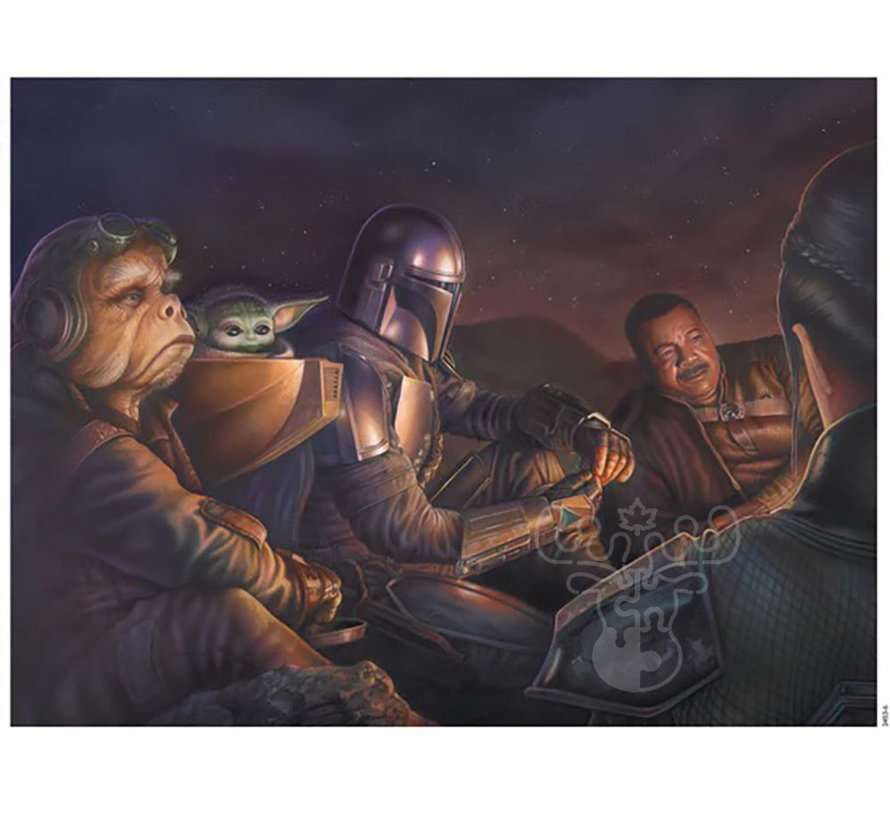 Ceaco Thomas Kinkade Star Wars The Mandalorian - An Uneasy Alliance  Puzzle 550pcs