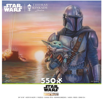 Ceaco Ceaco Thomas Kinkade Star Wars The Mandalorian - A New Direction Puzzle 550pcs