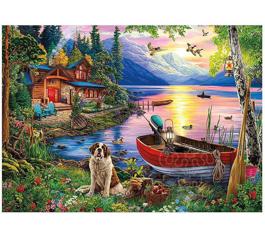 Ceaco Weekend Retreat: Lakeside Cabin Puzzle 1000pcs