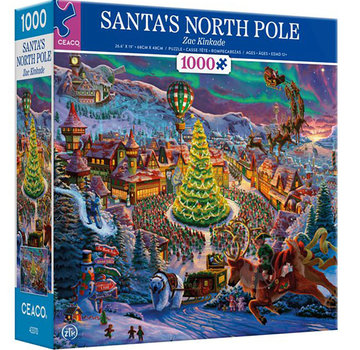 Ceaco Ceaco Zac Kinkade Classic Christmas - Santa's North Pole Puzzle 1000pcs