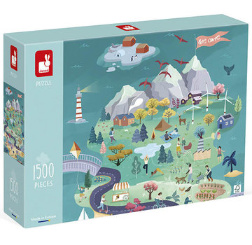 Janod FINAL SALE Janod Trip To Harmony Island Puzzle 1500pcs