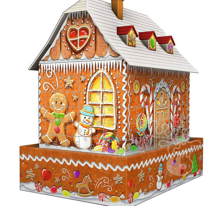 Ravensburger 3D Gingerbread House Night Edition Puzzle
