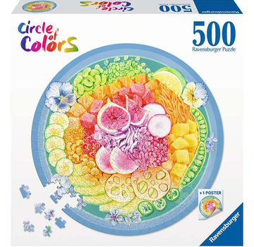 Ravensburger Ravensburger Circle of Colors: Poke Bowl Round Puzzle 500pcs