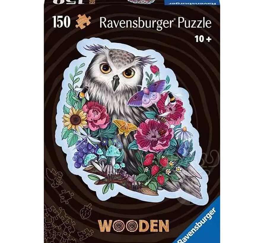 Ravensburger Owl Shaped Wooden Puzzle 150pc