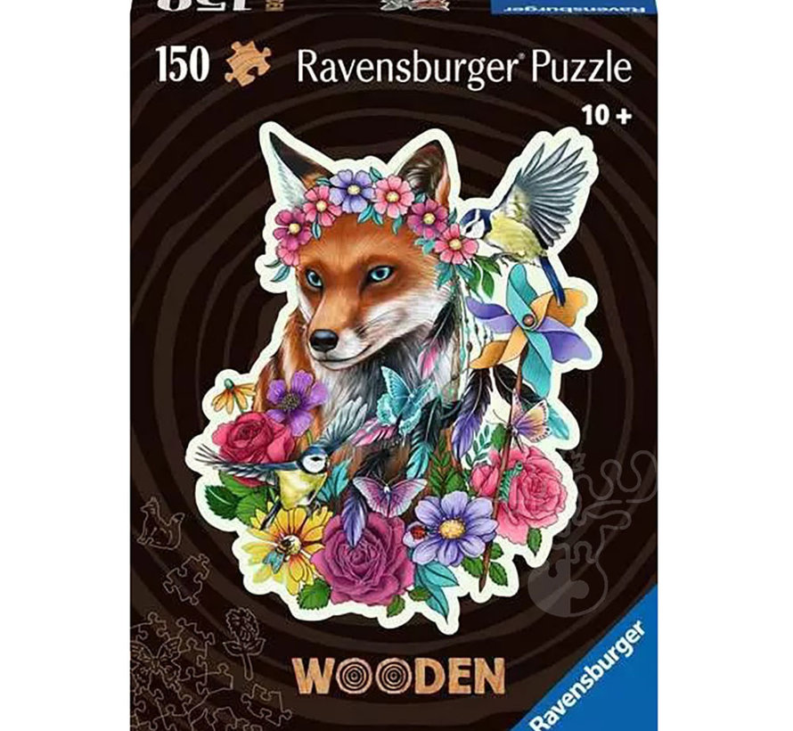 Ravensburger Fox Shaped Wooden Puzzle 150pc