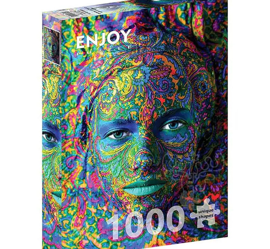 Enjoy Woman with Color Art Makeup Puzzle 1000pcs