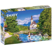 ENJOY Puzzle FINAL SALE Enjoy Small Church in Ramsau, Germany Puzzle 1000pcs