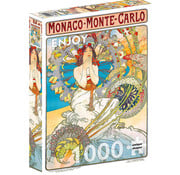 ENJOY Puzzle Enjoy Alfons Mucha: Monaco Monte Carlo, Alphonse Mucha Puzzle 1000pcs