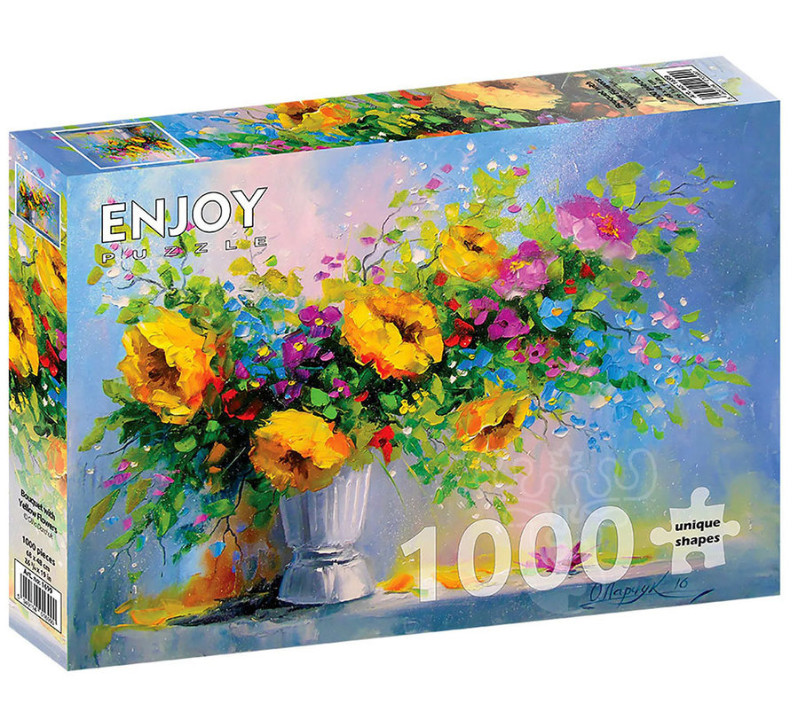 Enjoy Bouquet with Yellow Flowers Puzzle 1000pcs