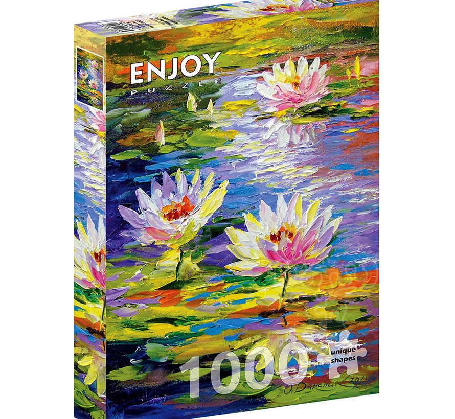 Enjoy Water Lilies in the Pond Puzzle 1000pcs