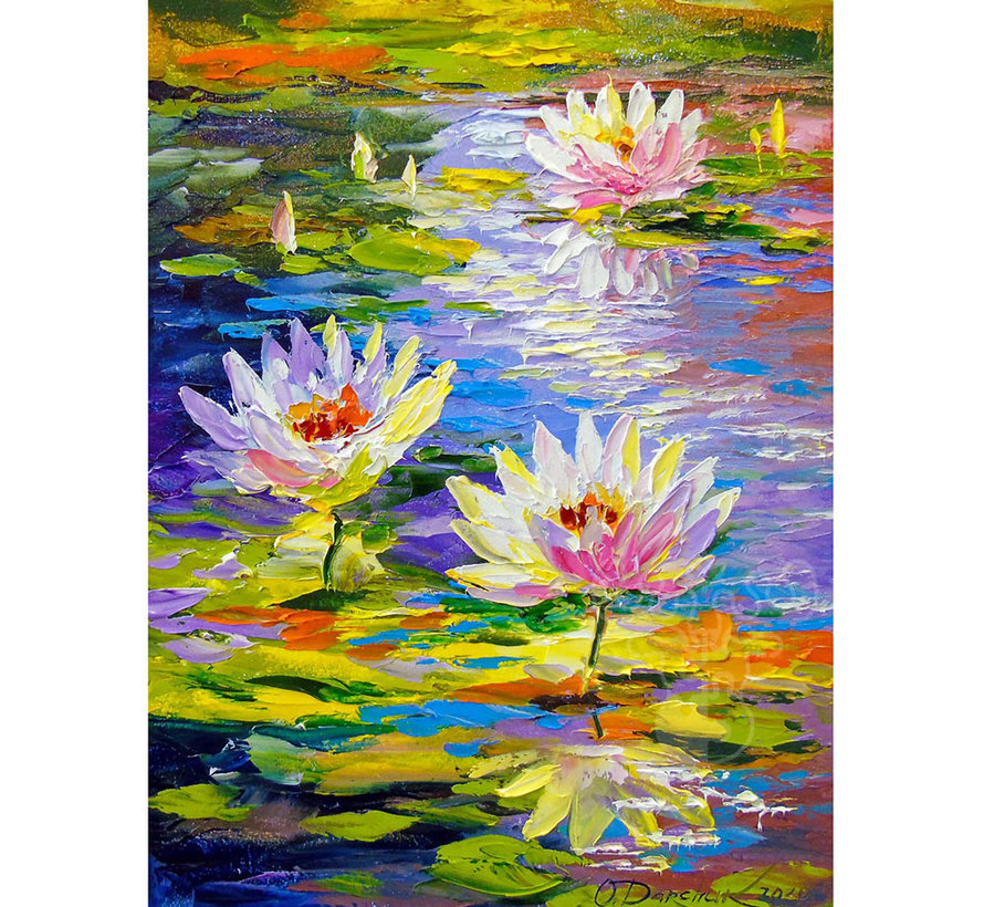 Enjoy Water Lilies in the Pond Puzzle 1000pcs