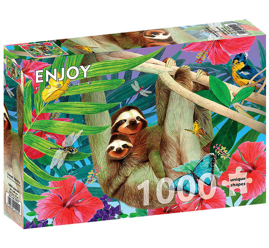 Enjoy Sweet Sloths Puzzle 1000pcs