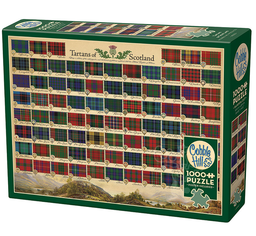 Cobble Hill Tartans of Scotland Puzzle 1000pcs
