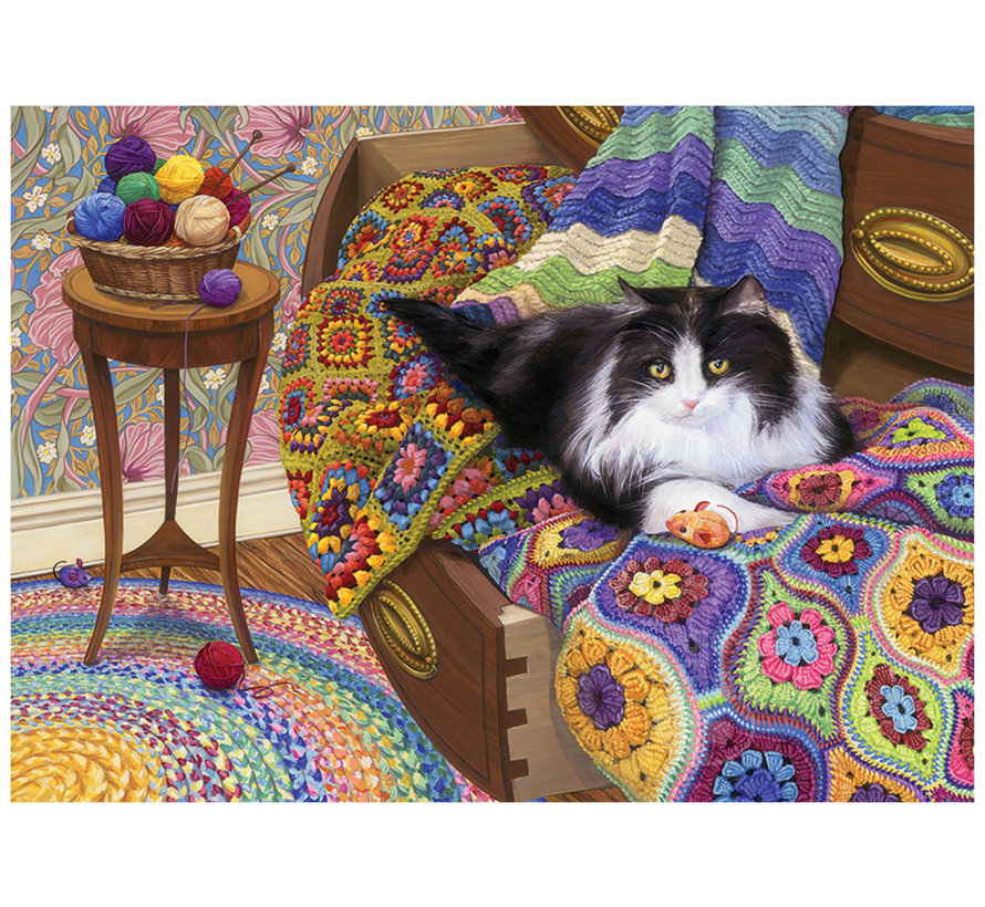 Cobble Hill Comfy Cat Puzzle 1000pcs