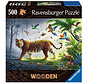 Ravensburger Jungle Tiger Wooden Puzzle 500pc