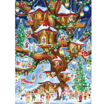 Vermont Christmas Company Vermont Christmas Co. Elves' Treehouse Puzzle 1000pcs