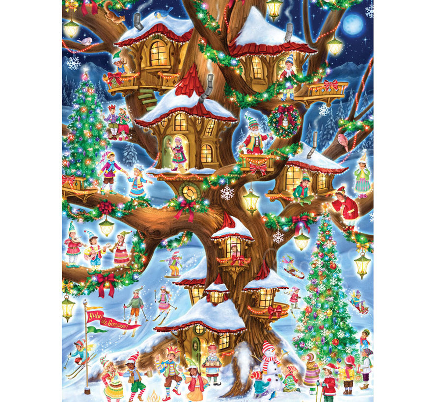 Vermont Christmas Co. Elves' Treehouse Puzzle 1000pcs