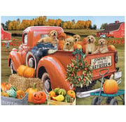 Vermont Christmas Company Vermont Christmas Co. Autumn Puppies Puzzle 1000pcs