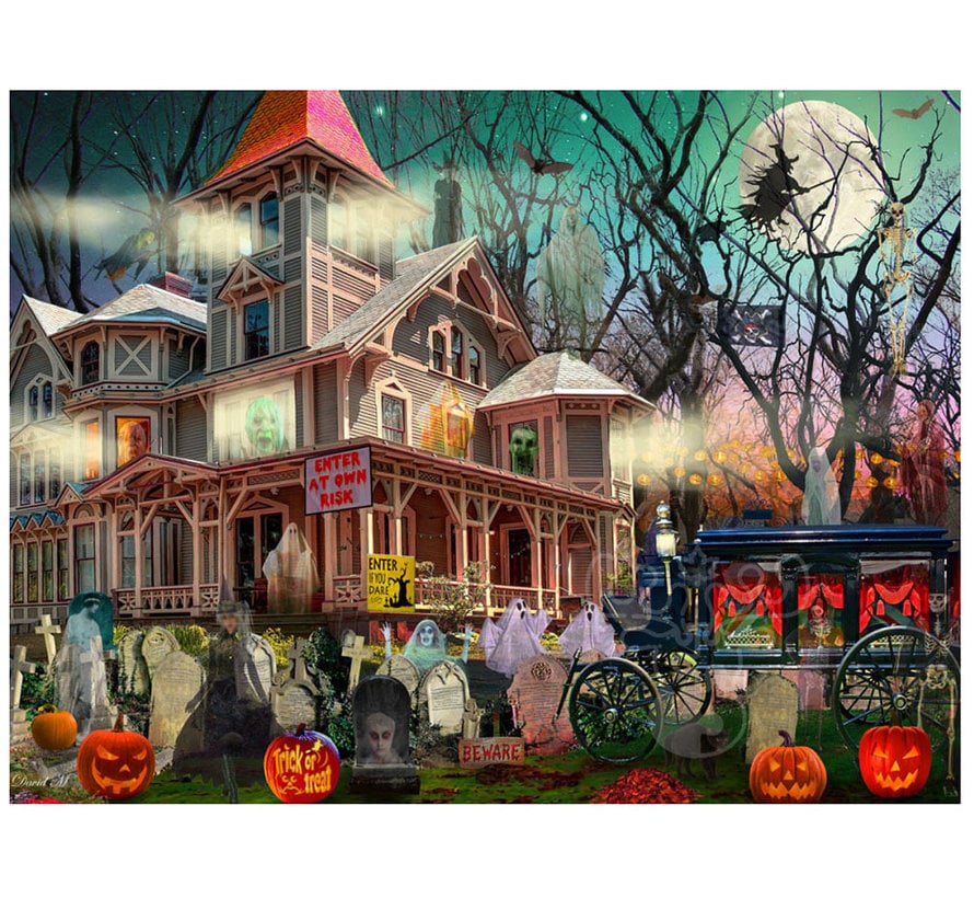 Vermont Christmas Co. Haunted Mansion Puzzle 550pcs