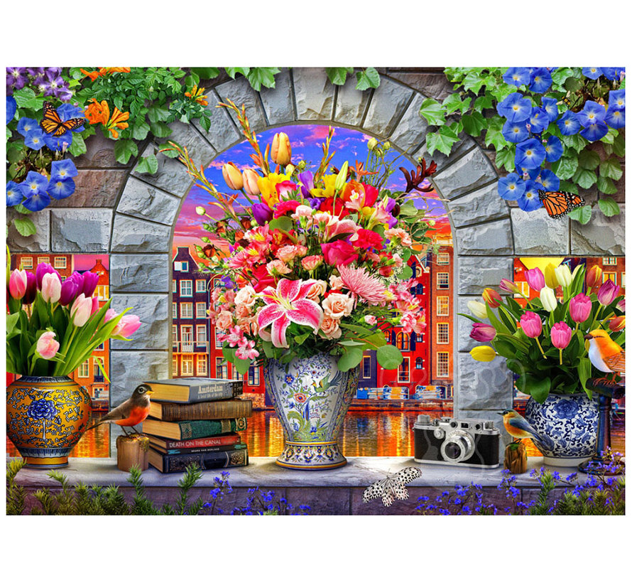 FINAL SALE Vermont Christmas Co. Vases in Amsterdam Puzzle 1000pcs
