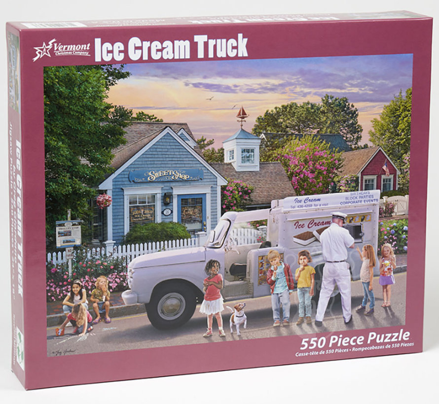 Vermont Christmas Co. Ice Cream Truck Puzzle 550pcs