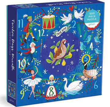 Galison Galison Twelve Days Wreath Puzzle 500pcs