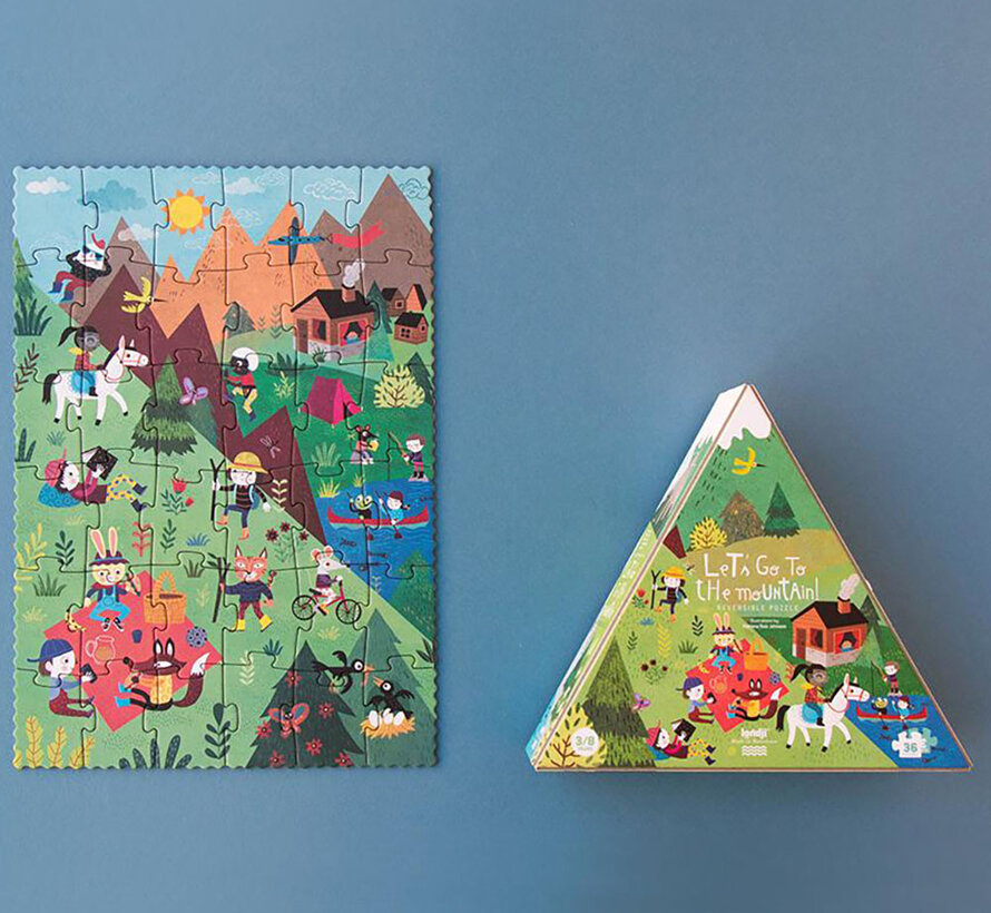 Londji Let's Go To the Mountains Reversible Puzzle 36pcs