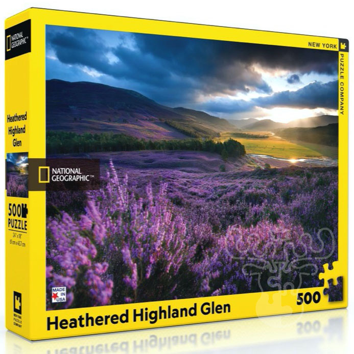 New York Puzzle Co. National Geographic Heathered Highland Glen Puzzle