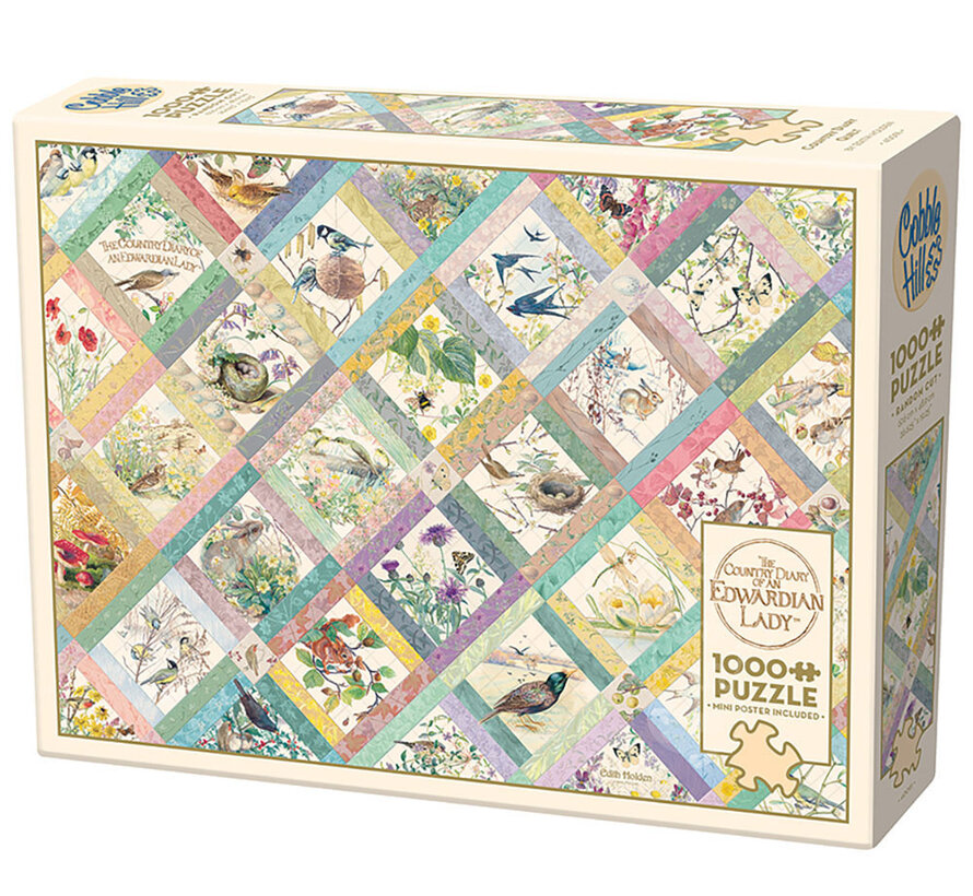 Cobble Hill Country Diary Quilt Puzzle 1000pcs