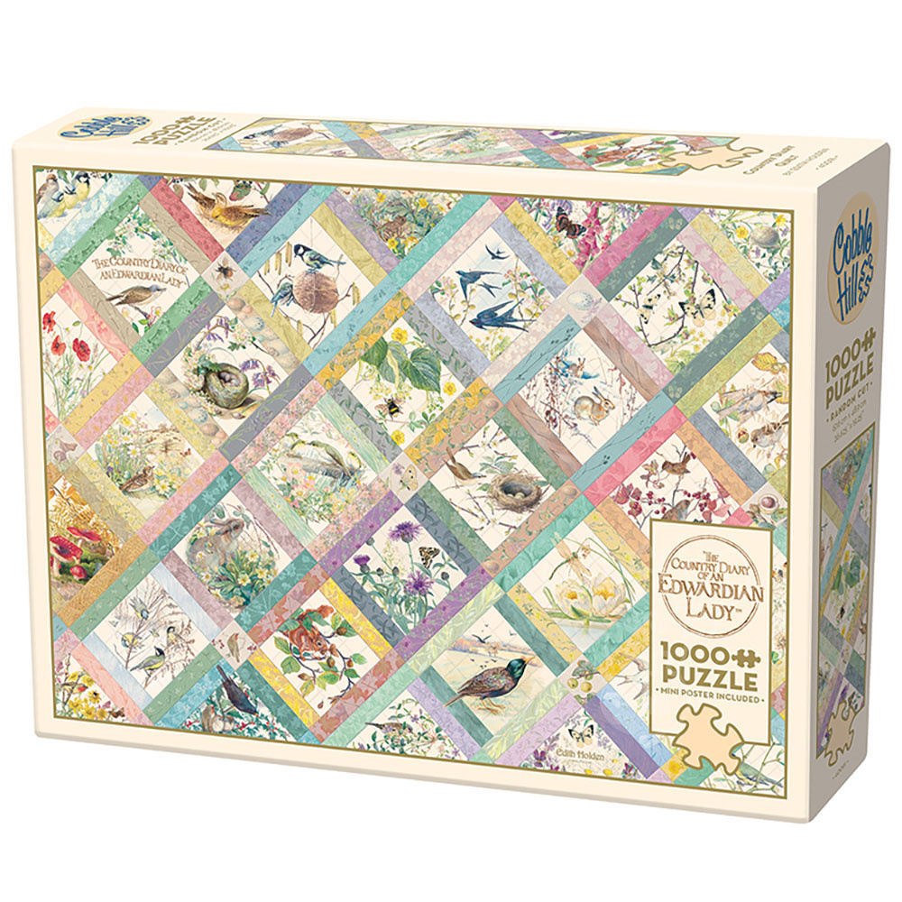 Cobble Hill Country Diary Quilt Puzzle 1000pcs - Puzzles Canada