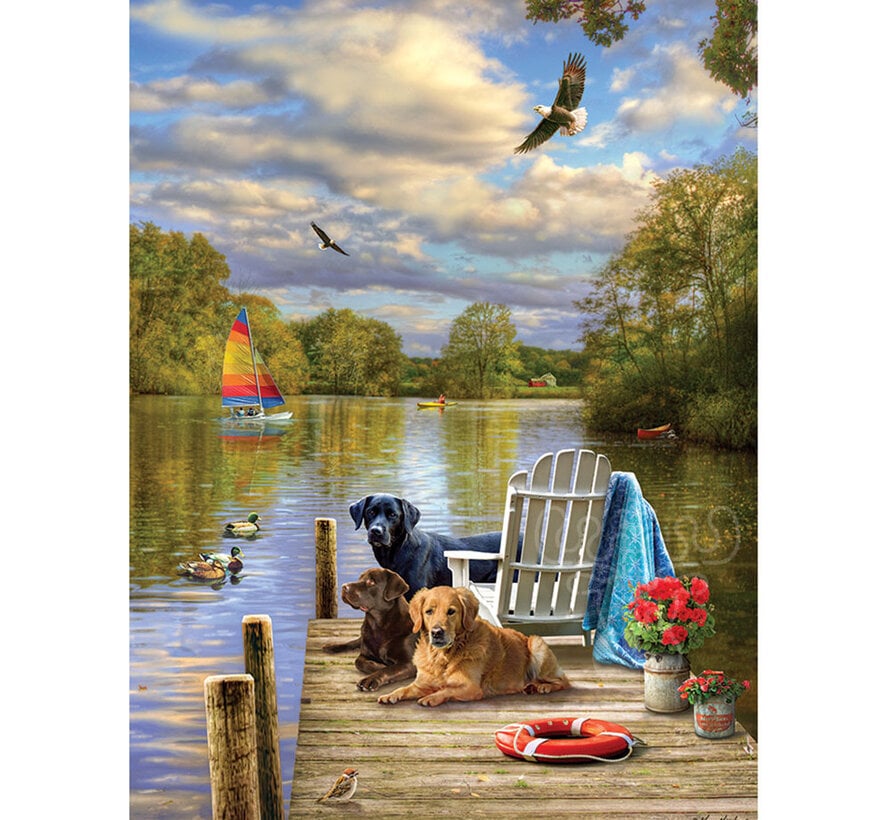 Cobble Hill Dog Day Afternoon Puzzle 1000pcs