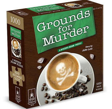 University Games BePuzzled Classics Grounds for Murder Mystery Puzzle 1000pcs