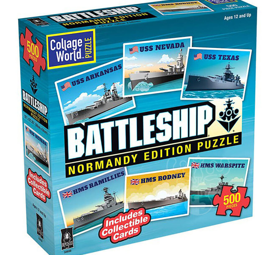 FINAL SALE University Games Battleship Normandy Edition Puzzle 500pcs