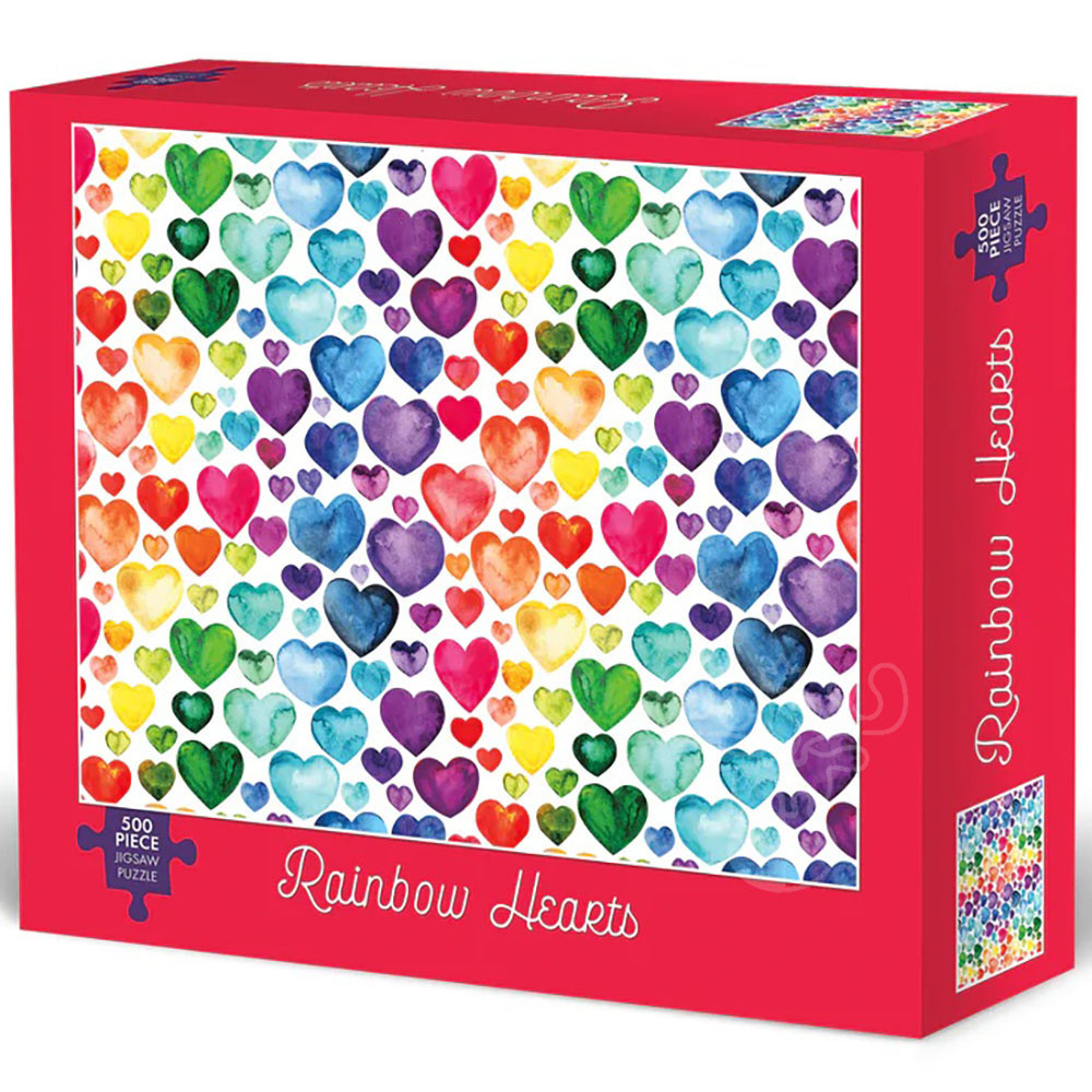 Willow Creek Rainbow Hearts Puzzle 500pcs Puzzles Canada