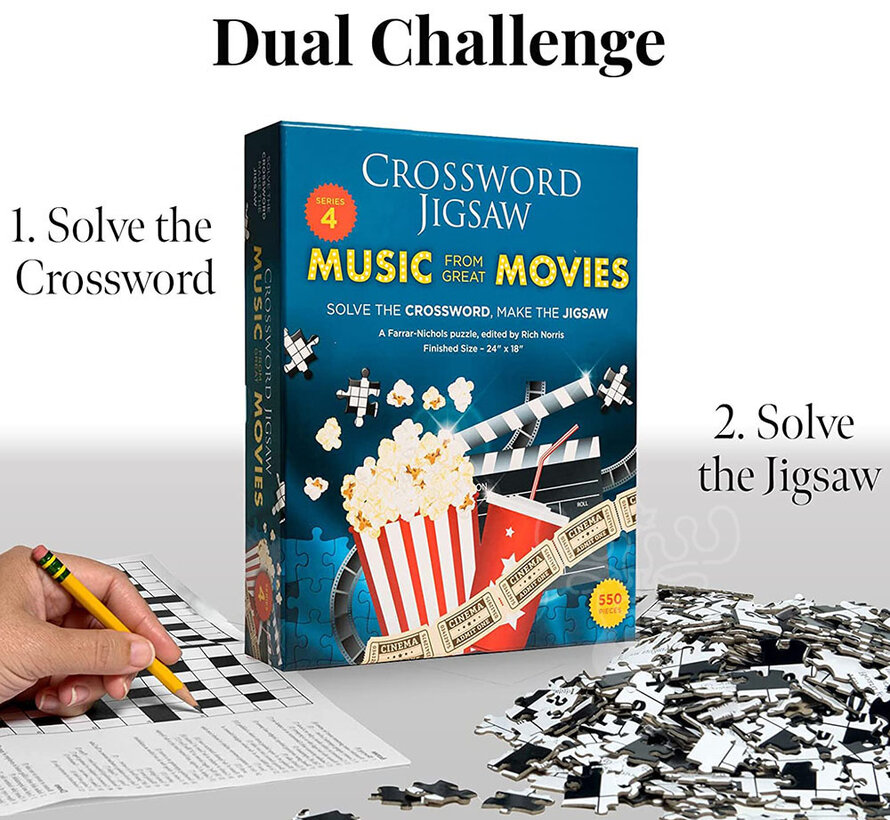 Babalu Music From Great Movies Crossword Jigsaw Puzzle 550pcs