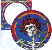 Aquarius FINAL SALE Aquarius Grateful Dead Skull & Roses Round Picture Disc Puzzle 450pcs-CL