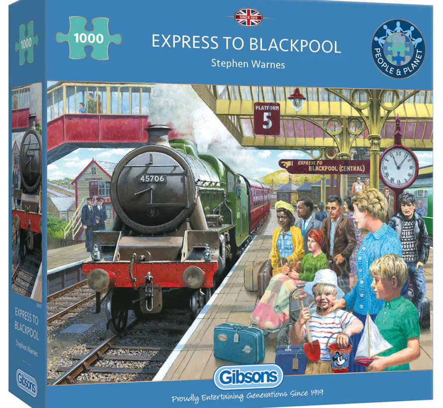 Gibsons Express to Blackpool Puzzle 1000pcs