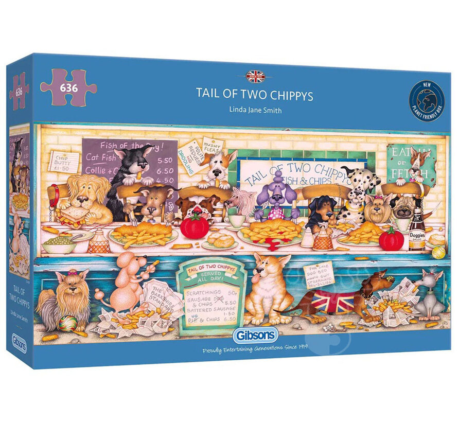 Gibsons Tail of Two Chippys Puzzle 636pcs