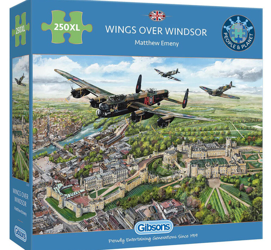 Gibsons Wings Over Windsor Puzzle 250pcs XL