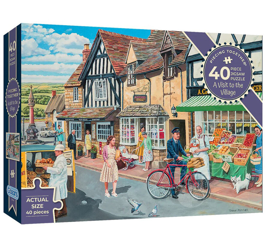 Gibsons A Visit to the Village Puzzle 40pcs XXL