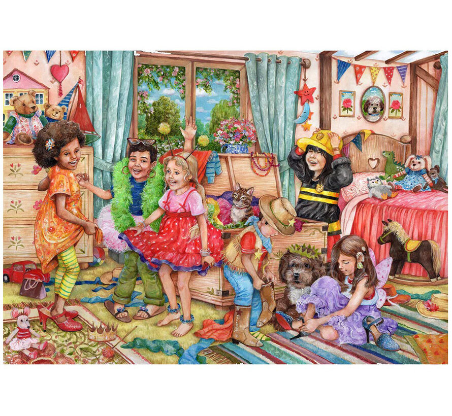 FINAL SALE Gibsons Fancy Dress Fun Puzzle 500pcs RETIRED