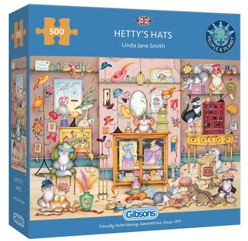 Gibsons Gibsons Hetty's Hats Puzzle 500pcs